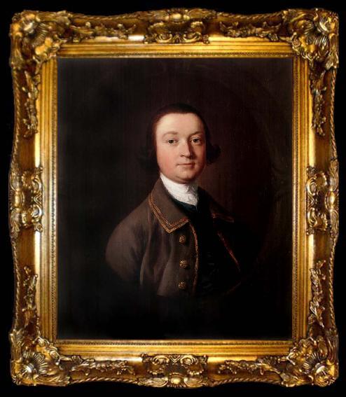 framed  Thomas Gainsborough Portrait of John Vere, ta009-2